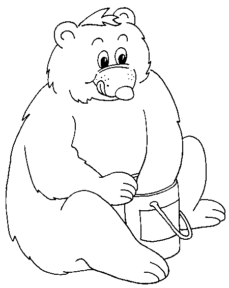 着色页: 熊 (动物) #12212 - 免费可打印着色页