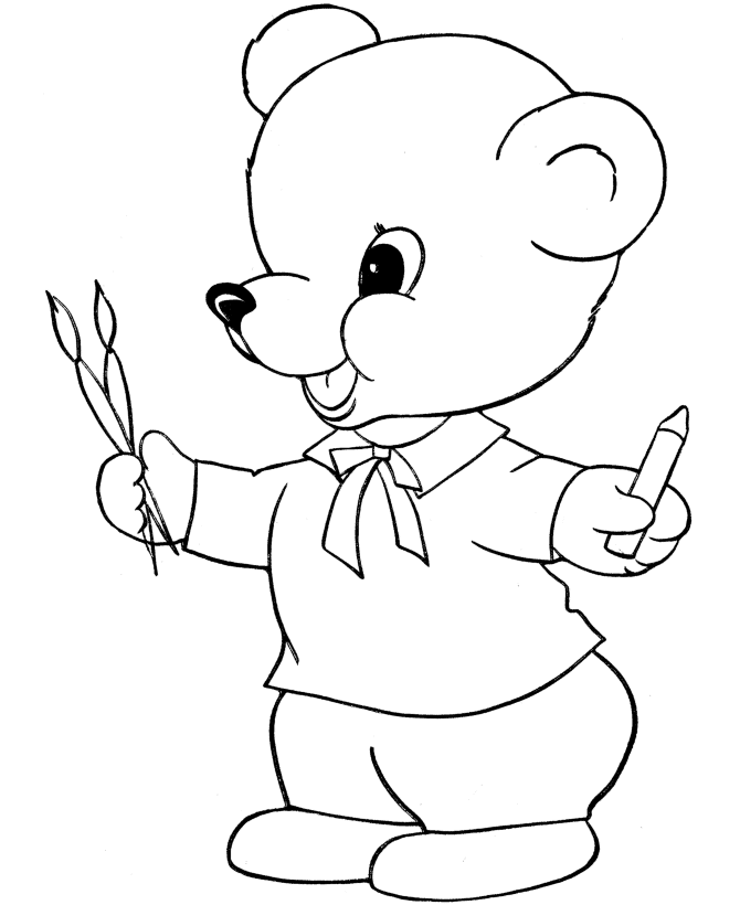 着色页: 熊 (动物) #12234 - 免费可打印着色页