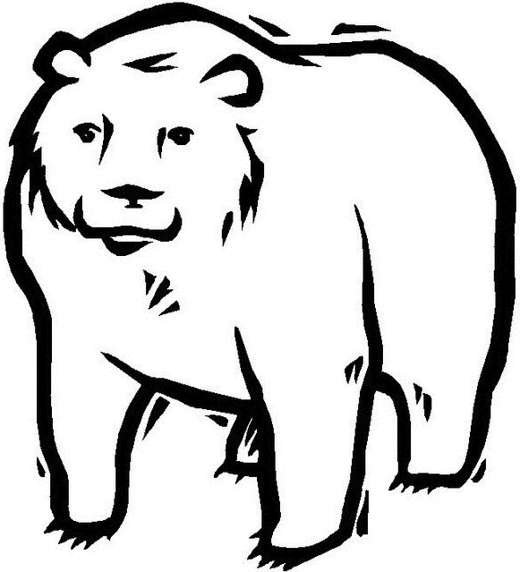 着色页: 熊 (动物) #12250 - 免费可打印着色页