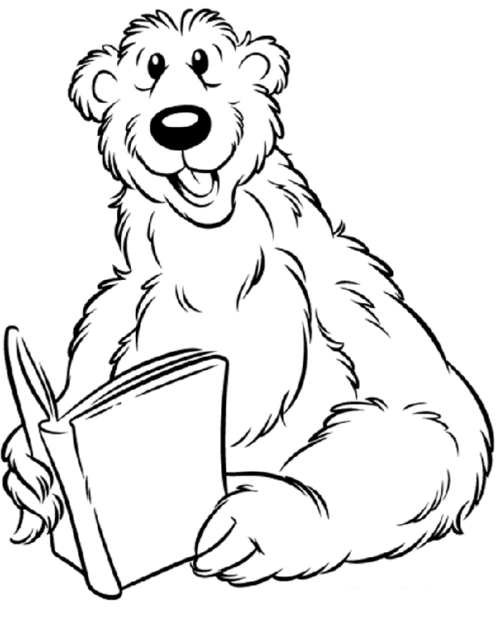 着色页: 熊 (动物) #12256 - 免费可打印着色页