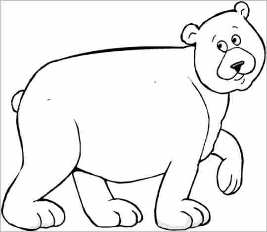 着色页: 熊 (动物) #12279 - 免费可打印着色页