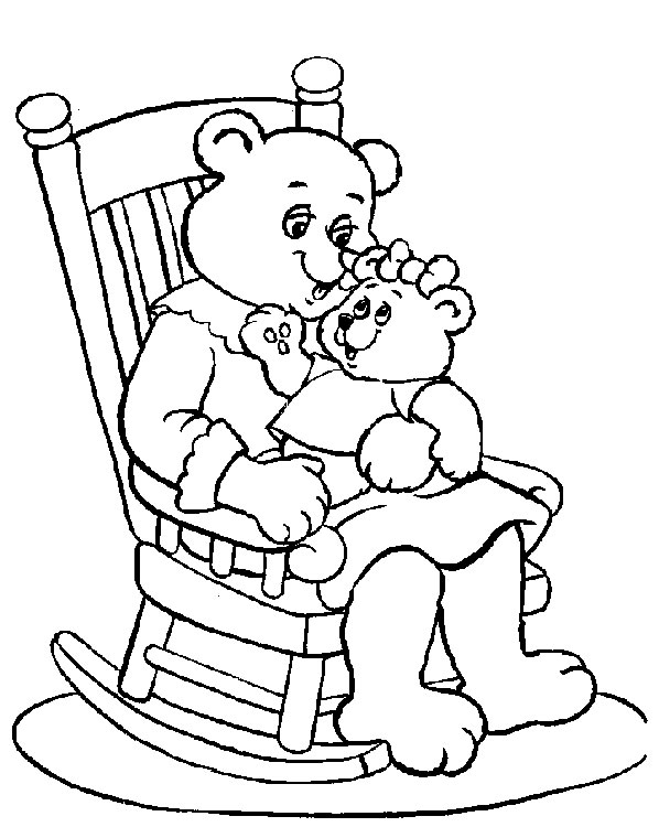 着色页: 熊 (动物) #12288 - 免费可打印着色页