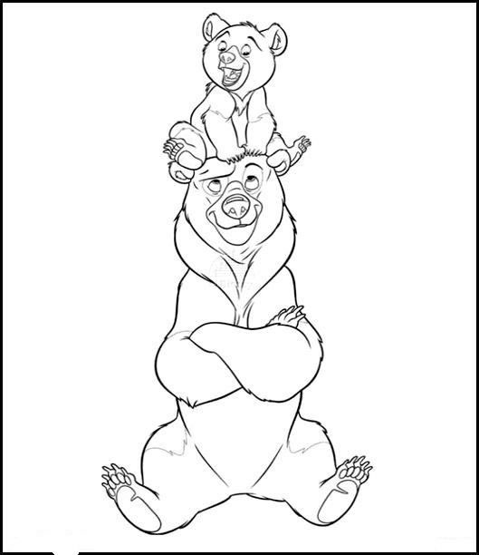 着色页: 熊 (动物) #12348 - 免费可打印着色页