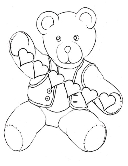 着色页: 熊 (动物) #12358 - 免费可打印着色页