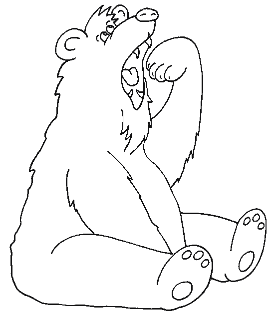 着色页: 熊 (动物) #12379 - 免费可打印着色页