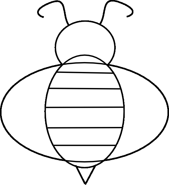 着色页: 蜜蜂 (动物) #118 - 免费可打印着色页