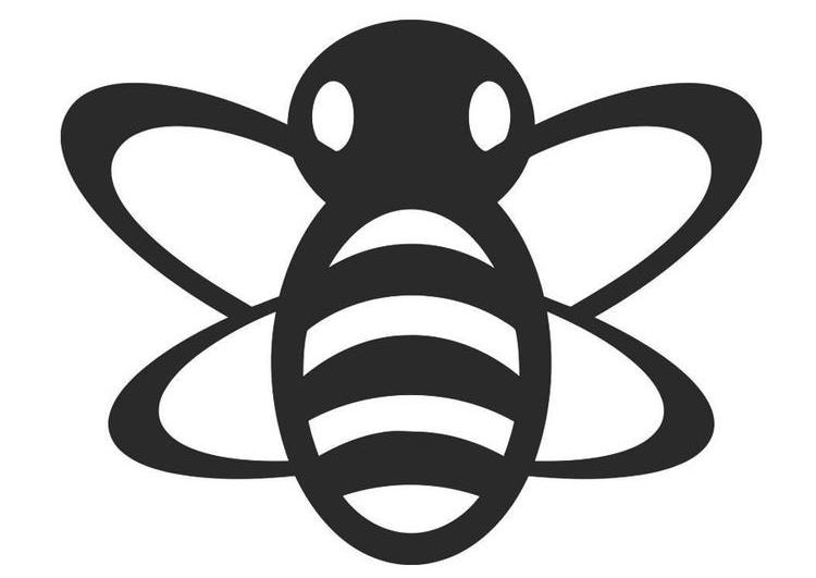 着色页: 蜜蜂 (动物) #155 - 免费可打印着色页