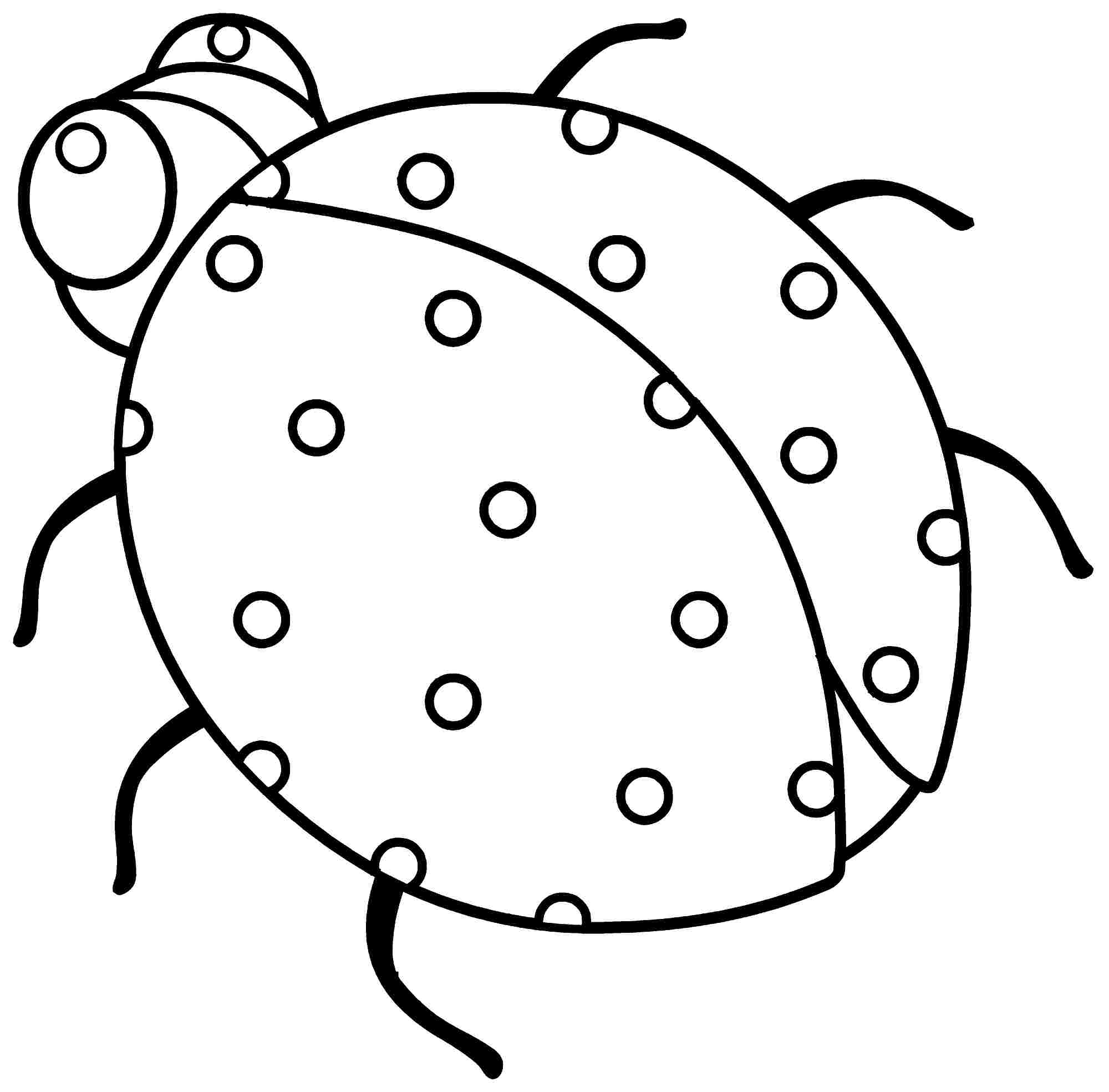 着色页: 瓢虫 (动物) #3422 - 免费可打印着色页