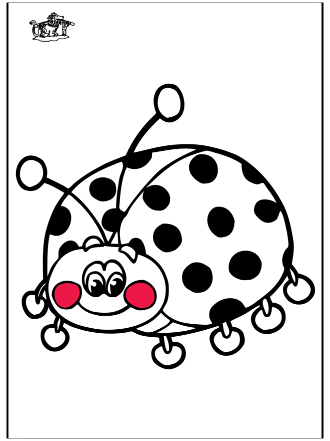 着色页: 瓢虫 (动物) #3423 - 免费可打印着色页