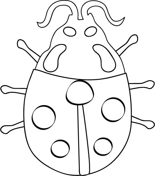 着色页: 瓢虫 (动物) #3450 - 免费可打印着色页