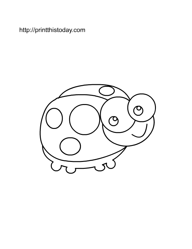 着色页: 瓢虫 (动物) #3545 - 免费可打印着色页