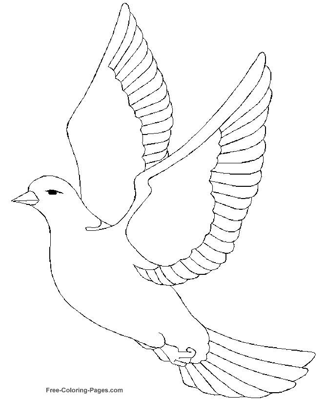 着色页: 鸟类 (动物) #12028 - 免费可打印着色页