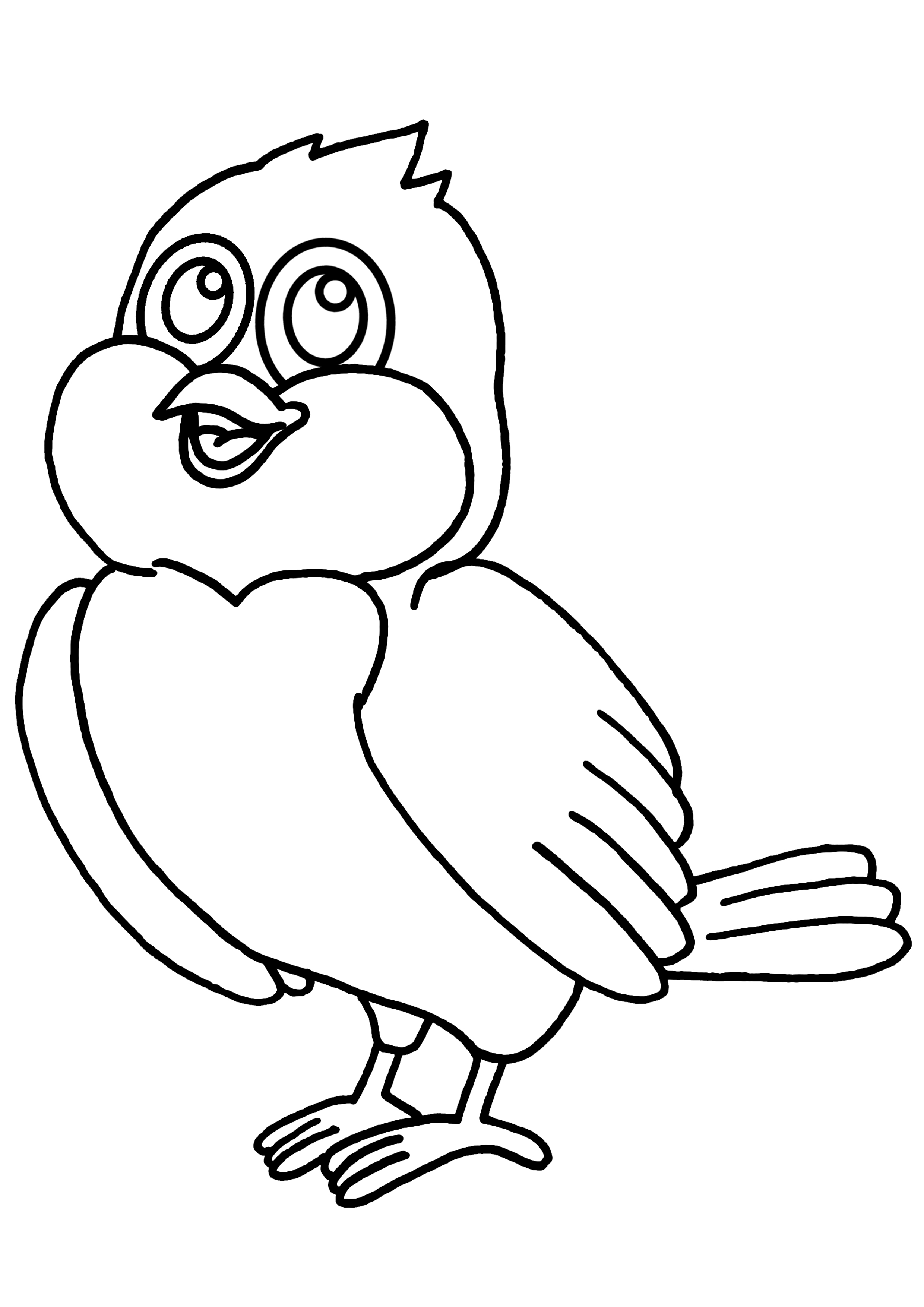着色页: 鸟类 (动物) #12069 - 免费可打印着色页