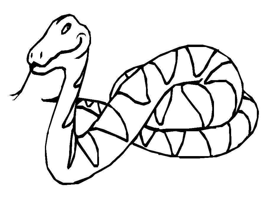 着色页: 蟒蛇 (动物) #1297 - 免费可打印着色页