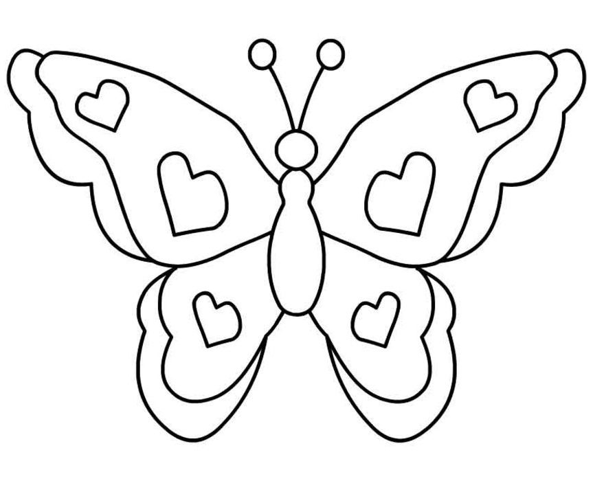 着色页: 蝴蝶 (动物) #15671 - 免费可打印着色页