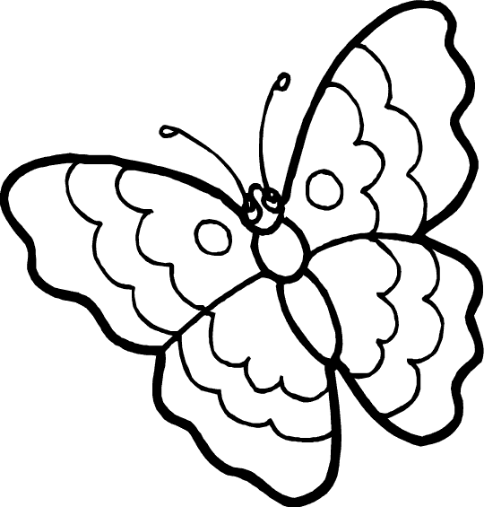 着色页: 蝴蝶 (动物) #15681 - 免费可打印着色页