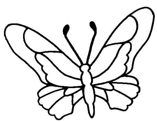 着色页: 蝴蝶 (动物) #15683 - 免费可打印着色页