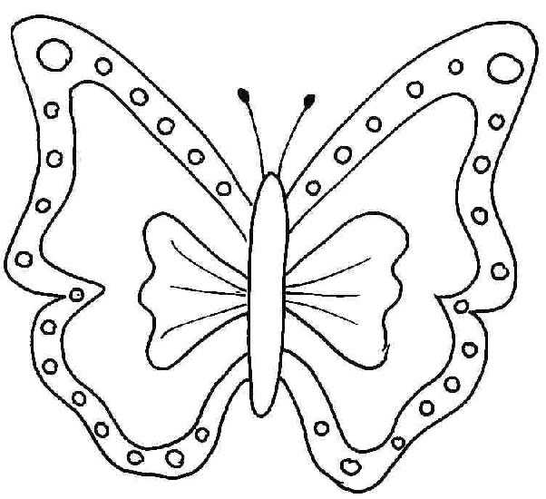 着色页: 蝴蝶 (动物) #15688 - 免费可打印着色页