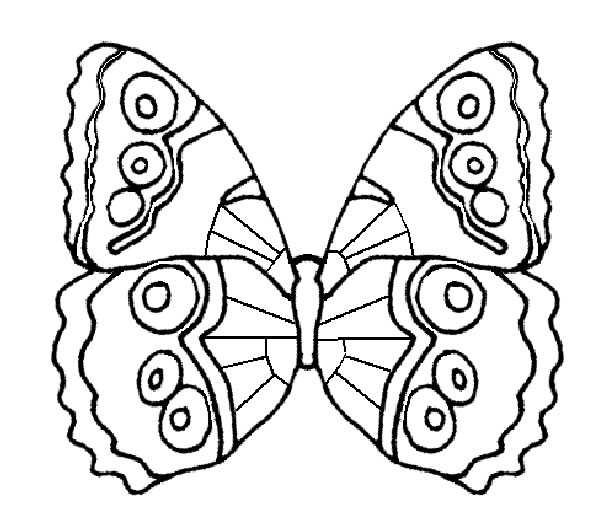 着色页: 蝴蝶 (动物) #15691 - 免费可打印着色页