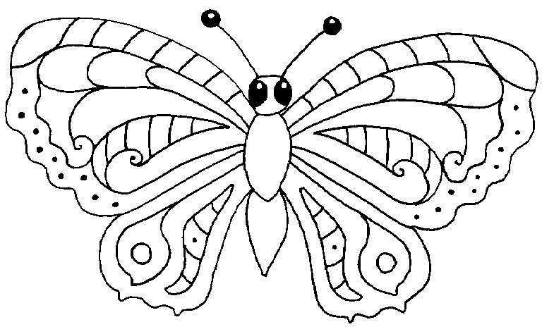 着色页: 蝴蝶 (动物) #15698 - 免费可打印着色页