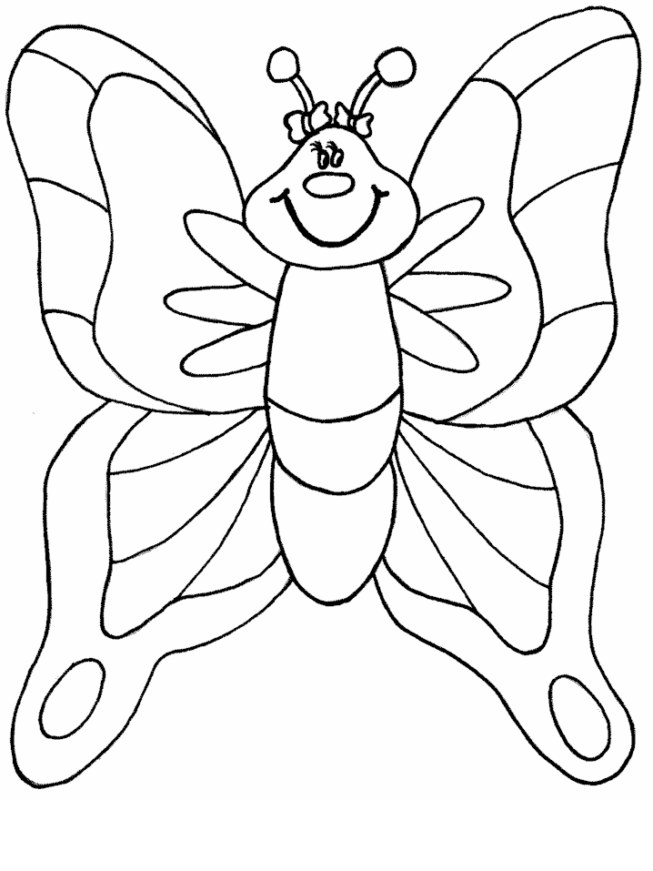 着色页: 蝴蝶 (动物) #15712 - 免费可打印着色页