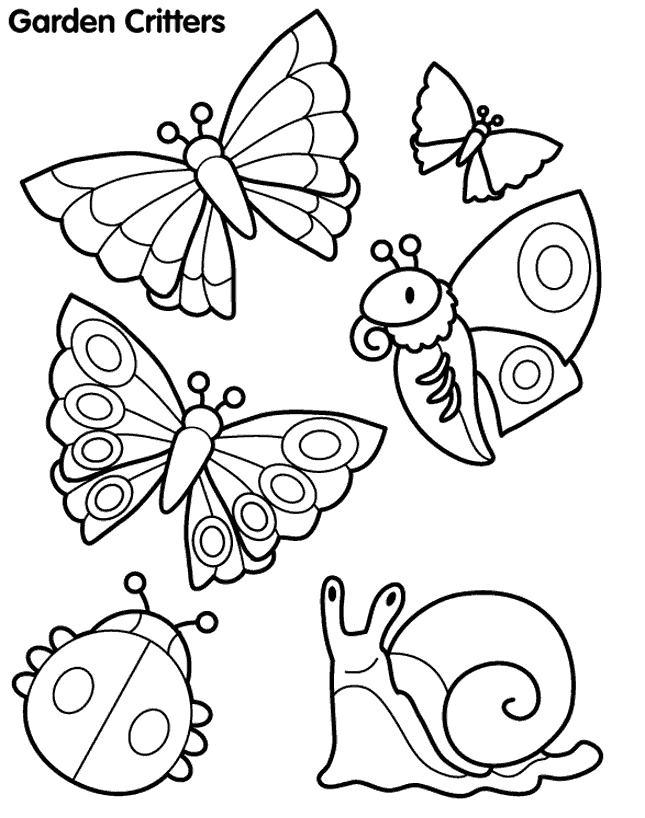 着色页: 蝴蝶 (动物) #15714 - 免费可打印着色页