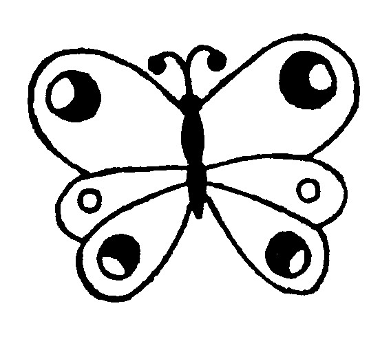 着色页: 蝴蝶 (动物) #15721 - 免费可打印着色页