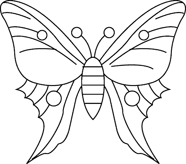 着色页: 蝴蝶 (动物) #15726 - 免费可打印着色页