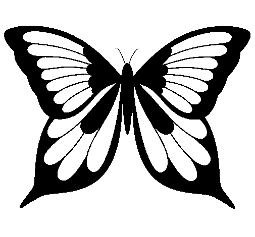 着色页: 蝴蝶 (动物) #15742 - 免费可打印着色页