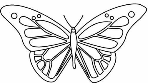 着色页: 蝴蝶 (动物) #15744 - 免费可打印着色页