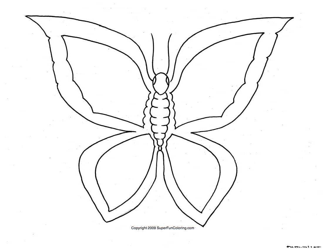 着色页: 蝴蝶 (动物) #15756 - 免费可打印着色页