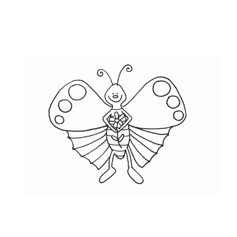 着色页: 蝴蝶 (动物) #15762 - 免费可打印着色页