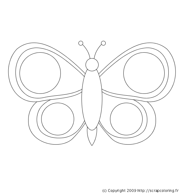 着色页: 蝴蝶 (动物) #15784 - 免费可打印着色页