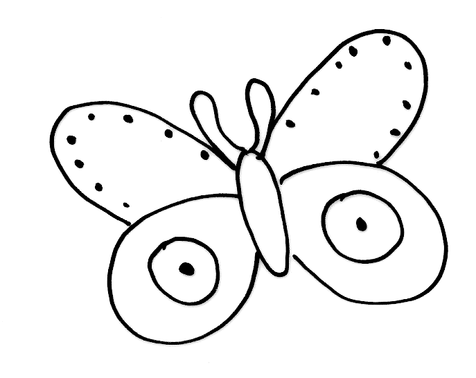 着色页: 蝴蝶 (动物) #15817 - 免费可打印着色页