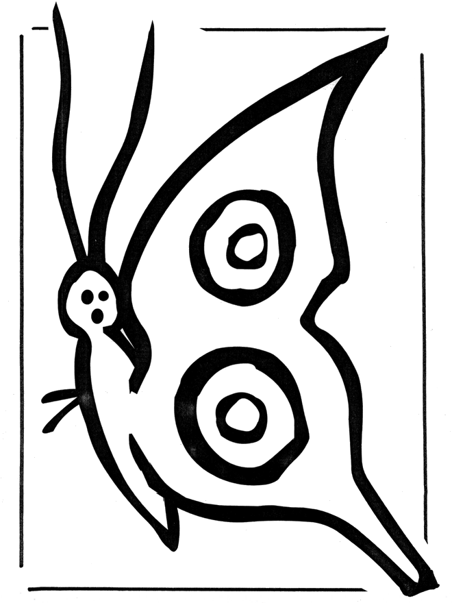 着色页: 蝴蝶 (动物) #15839 - 免费可打印着色页