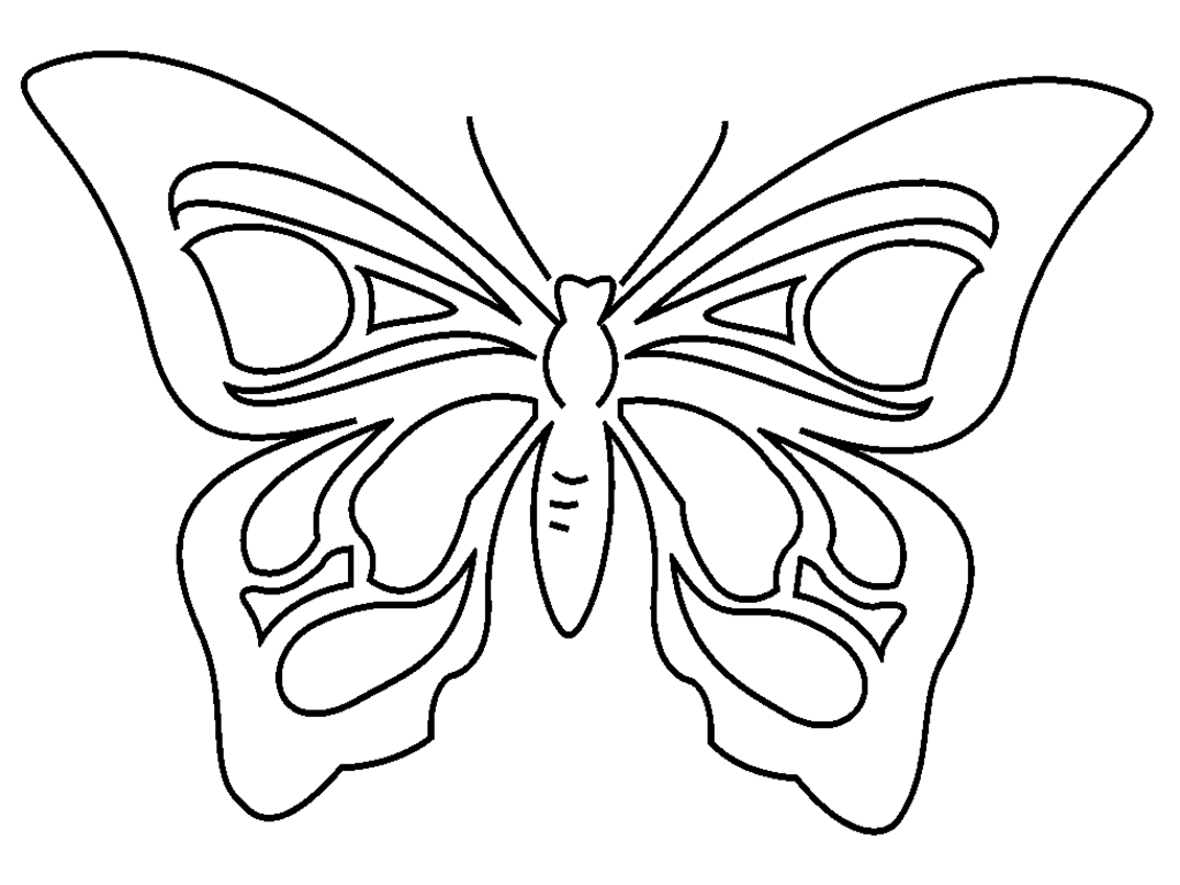 着色页: 蝴蝶 (动物) #15850 - 免费可打印着色页