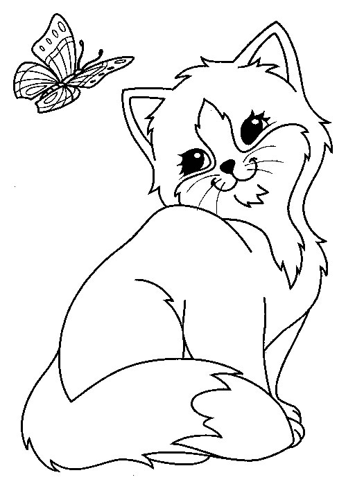 着色页: 蝴蝶 (动物) #15855 - 免费可打印着色页