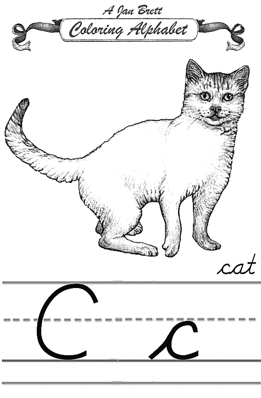 着色页: 猫 (动物) #1915 - 免费可打印着色页