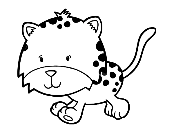 着色页: 猎豹 (动物) #7889 - 免费可打印着色页