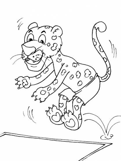着色页: 猎豹 (动物) #7989 - 免费可打印着色页