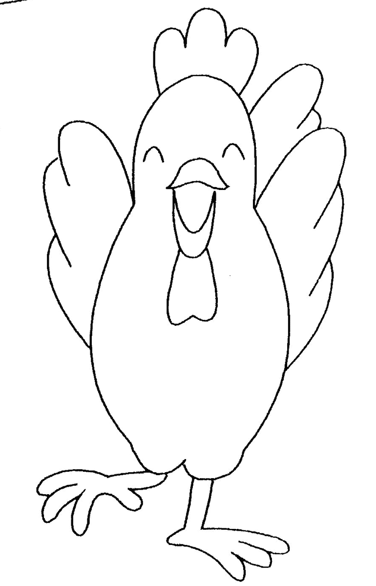 着色页: 小鸡 (动物) #15379 - 免费可打印着色页