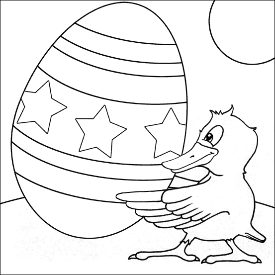 着色页: 小鸡 (动物) #15508 - 免费可打印着色页