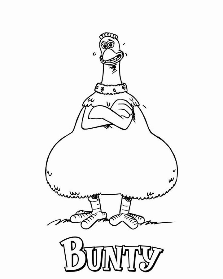 着色页: 鸡 (动物) #17298 - 免费可打印着色页