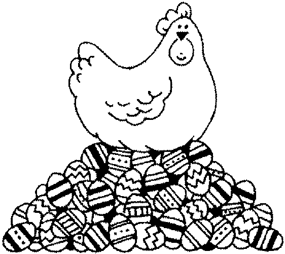 着色页: 鸡 (动物) #17332 - 免费可打印着色页