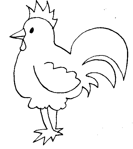 着色页: 鸡 (动物) #17340 - 免费可打印着色页
