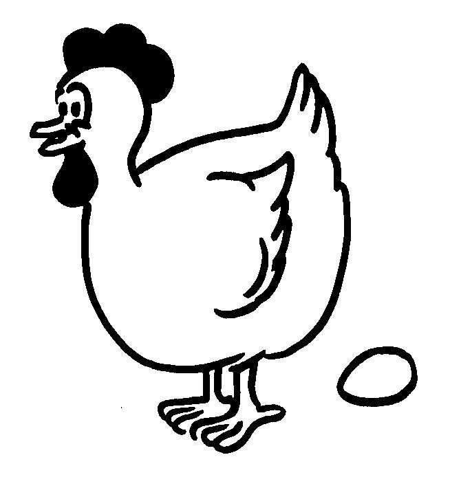 着色页: 鸡 (动物) #17391 - 免费可打印着色页