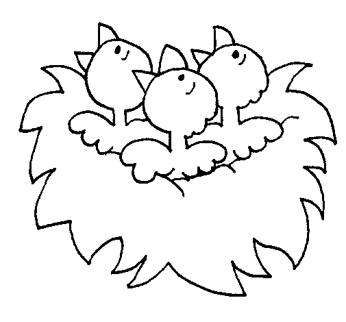 着色页: 小鸟 (动物) #20307 - 免费可打印着色页