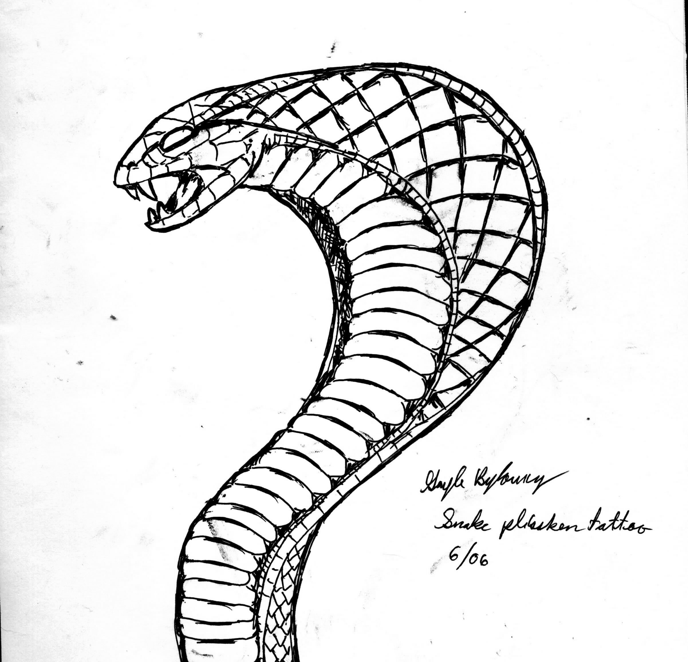 着色页: 眼镜蛇 (动物) #3370 - 免费可打印着色页