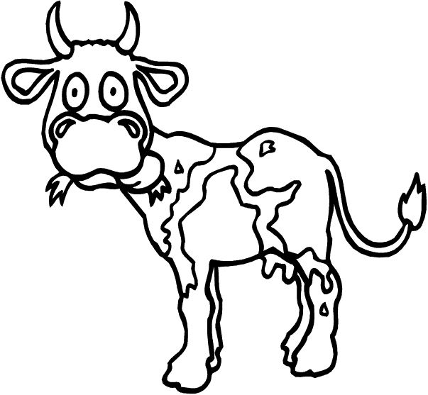 着色页: 奶牛 (动物) #13216 - 免费可打印着色页