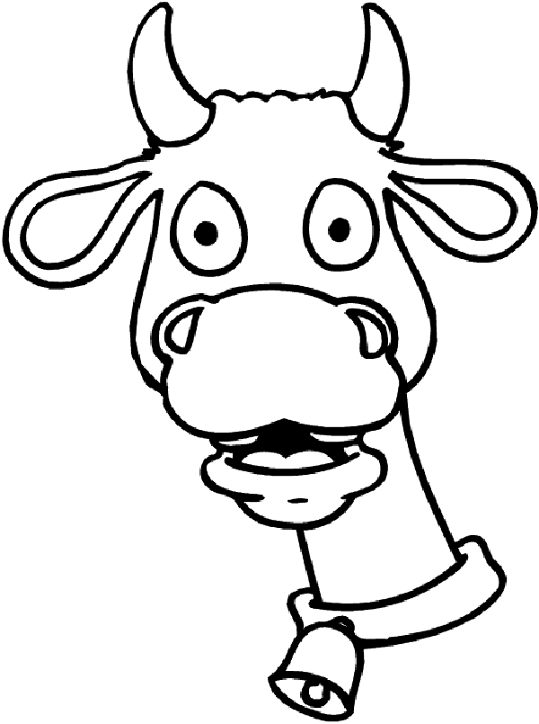 着色页: 奶牛 (动物) #13220 - 免费可打印着色页